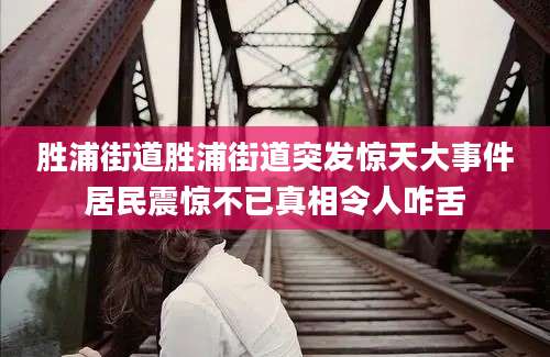 胜浦街道胜浦街道突发惊天大事件居民震惊不已真相令人咋舌
