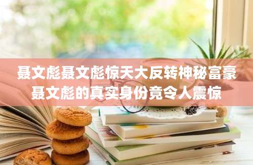 聂文彪聂文彪惊天大反转神秘富豪聂文彪的真实身份竟令人震惊