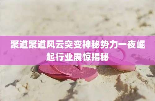 聚道聚道风云突变神秘势力一夜崛起行业震惊揭秘