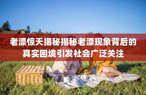 老漂惊天揭秘揭秘老漂现象背后的真实困境引发社会广泛关注