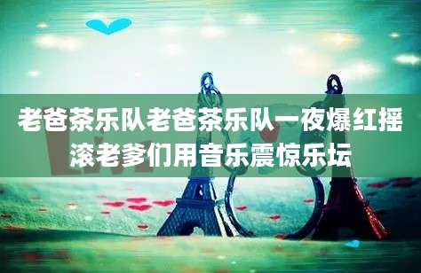老爸茶乐队老爸茶乐队一夜爆红摇滚老爹们用音乐震惊乐坛