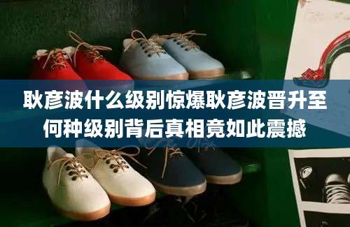 耿彦波什么级别惊爆耿彦波晋升至何种级别背后真相竟如此震撼