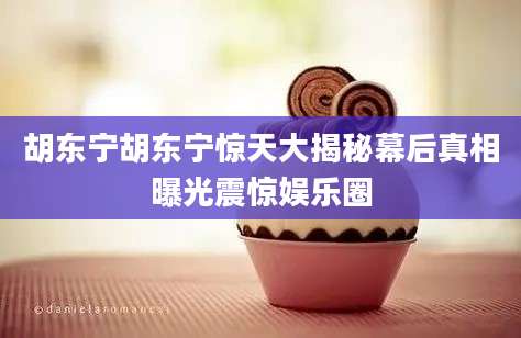 胡东宁胡东宁惊天大揭秘幕后真相曝光震惊娱乐圈