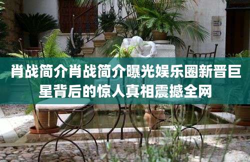 肖战简介肖战简介曝光娱乐圈新晋巨星背后的惊人真相震撼全网