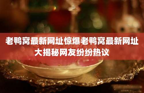 老鸭窝最新网址惊爆老鸭窝最新网址大揭秘网友纷纷热议