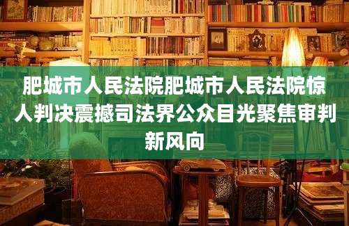 肥城市人民法院肥城市人民法院惊人判决震撼司法界公众目光聚焦审判新风向