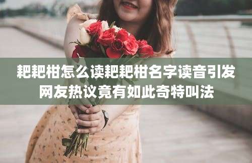 耙耙柑怎么读耙耙柑名字读音引发网友热议竟有如此奇特叫法