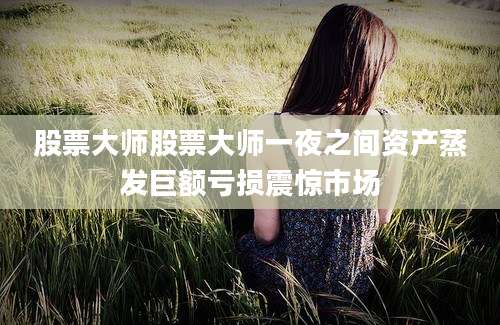 股票大师股票大师一夜之间资产蒸发巨额亏损震惊市场