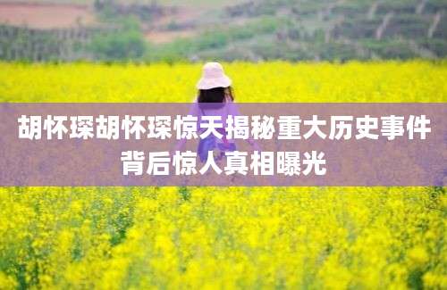 胡怀琛胡怀琛惊天揭秘重大历史事件背后惊人真相曝光