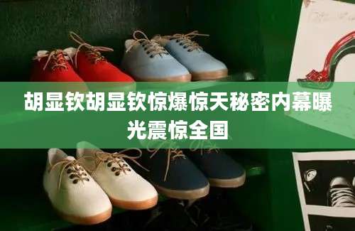 胡显钦胡显钦惊爆惊天秘密内幕曝光震惊全国