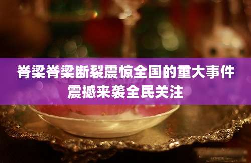 脊梁脊梁断裂震惊全国的重大事件震撼来袭全民关注