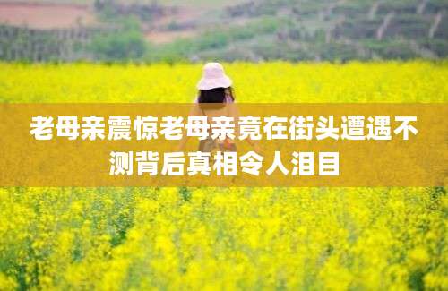 老母亲震惊老母亲竟在街头遭遇不测背后真相令人泪目