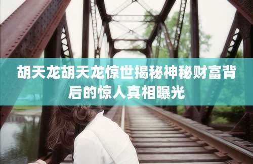 胡天龙胡天龙惊世揭秘神秘财富背后的惊人真相曝光
