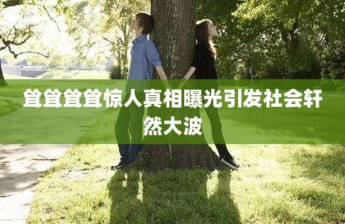 耸耸耸耸惊人真相曝光引发社会轩然大波