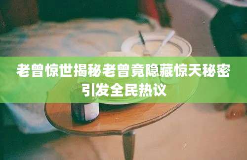 老曾惊世揭秘老曾竟隐藏惊天秘密引发全民热议
